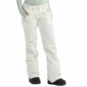 BURTON WOMENS WHITE SHELL PANT